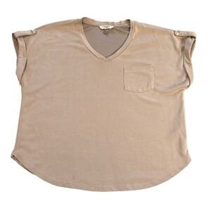 Cable & Gauge Studio Women's Short Sleeve Large Mauve